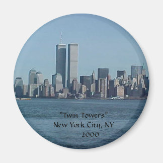 "NEW YORK CITY", "Twin Towers" New York City, N... Magnet
