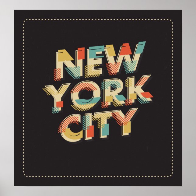 New York City Typography poster (Front)