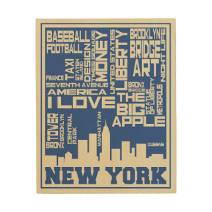 New York City Typography Poster