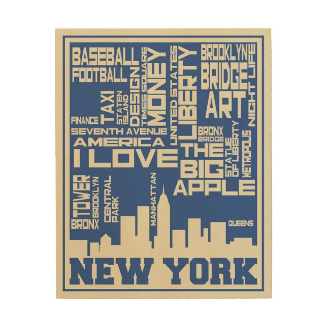 New York City Typography Poster (Front)