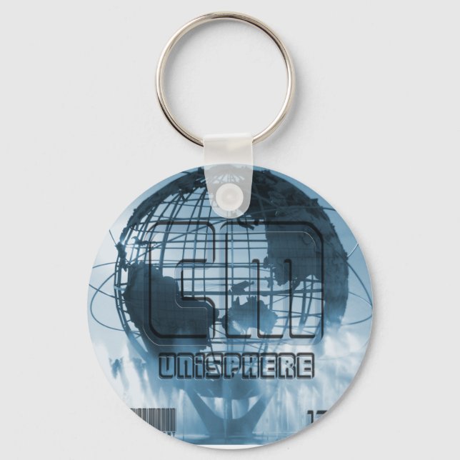 New York City Unisphere Globe Keychain (Front)