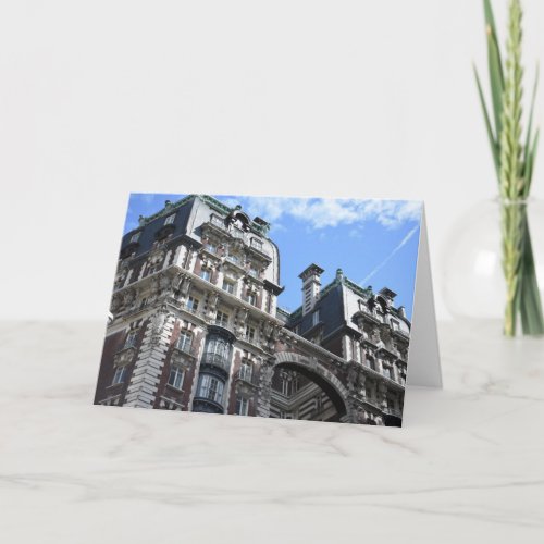 New York City Upper West Side Apartment Building Card