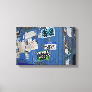 New York City Urban Graffiti Street Art Photograph Canvas Print