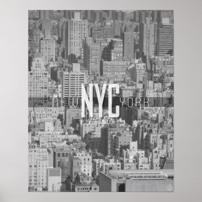 New York City Urban Jungle Travel Poster (Front)