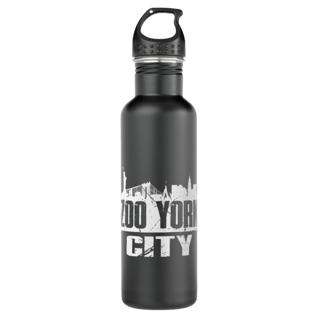 New York City Urban Life Cool NYC Style Premium  Stainless Steel Water Bottle (Front)