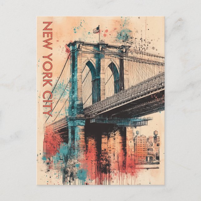 New York City USA Travel Postcard (Front)