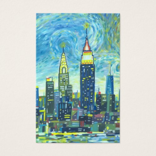 New York City Van Gogh style painting