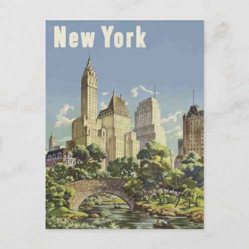 New York City Vintage travel Postcard