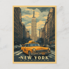 New York City Vintage Travel Postcard