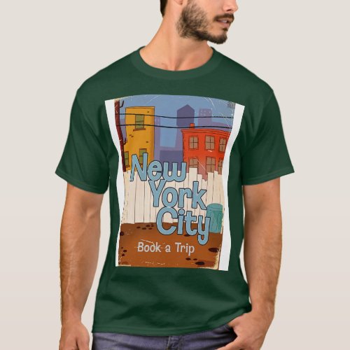New York City Vintage travel poster T_Shirt