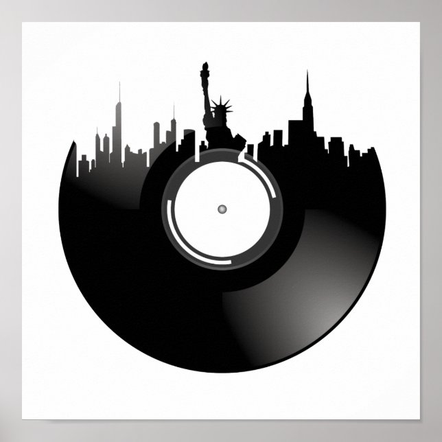 New York City Vinyl Record Poster (Front)