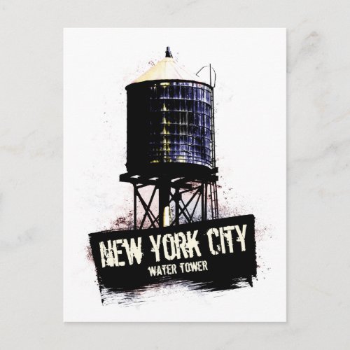 New York City Water Tower Postcard