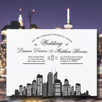 New York City Wedding Invitation by SharonCullars at Zazzle