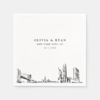 New York City Wedding Minimalist Paper