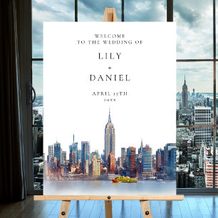 New York City Wedding Welcome Sign