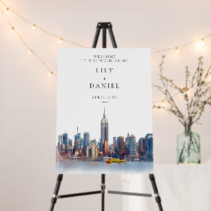 New York City Wedding Welcome Sign