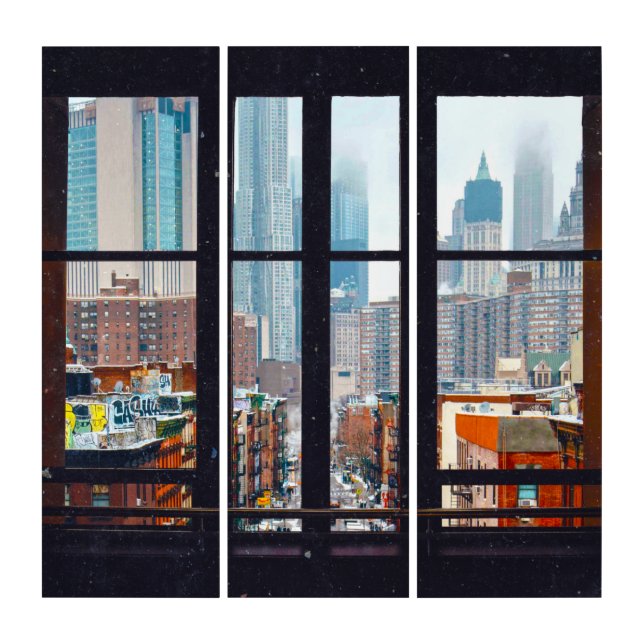 New York City Window Triptych (Front)