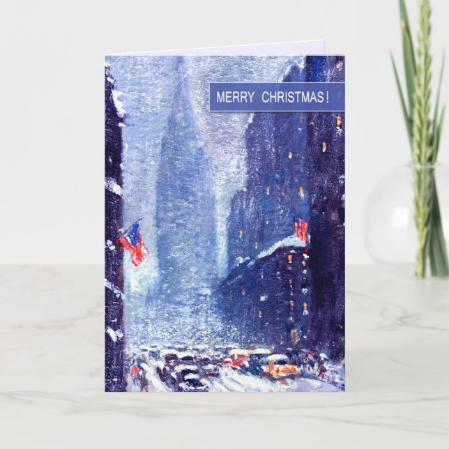 New York City. Winter. Christmas  Holiday Card (Front)