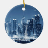 NYC Cityscape Christmas Ornament