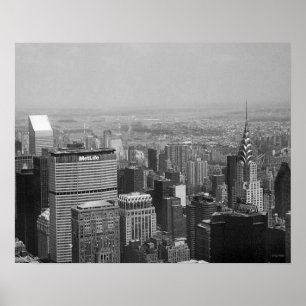 New York City with Chrysler Building Poster