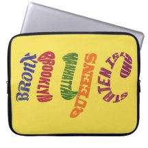 New York City Word Art NYC Laptop Cover