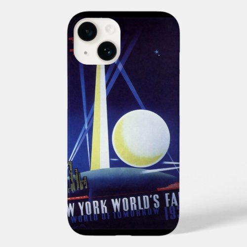 New York City Worlds Fair in 1939 Vintage Travel Case_Mate iPhone 14 Case