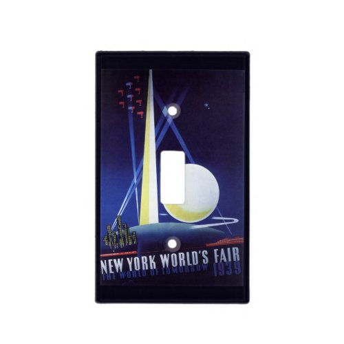 New York City Worlds Fair in 1939 Vintage Travel Light Switch Cover