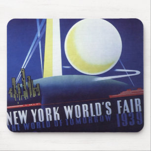 New York City World's Fair in 1939, Vintage Travel Mouse Pad