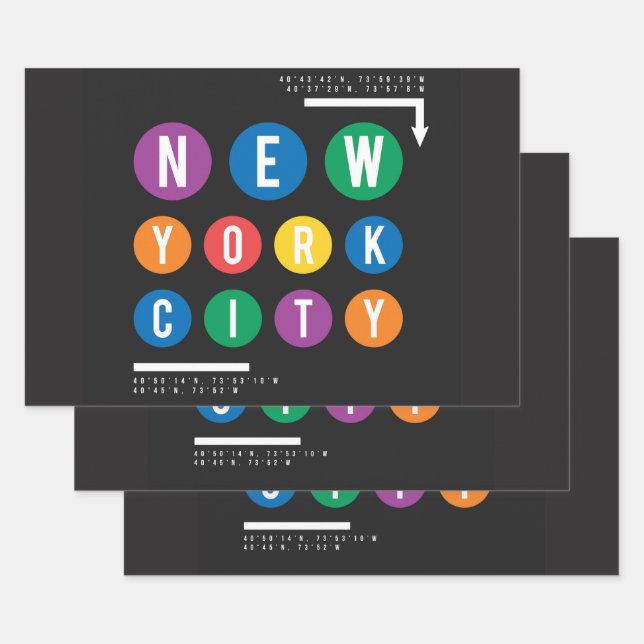 New York City Wrapping Paper Sheets (Set)