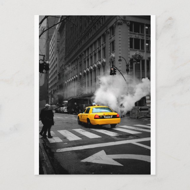 New York City Yellow Cab Postcard (Front)