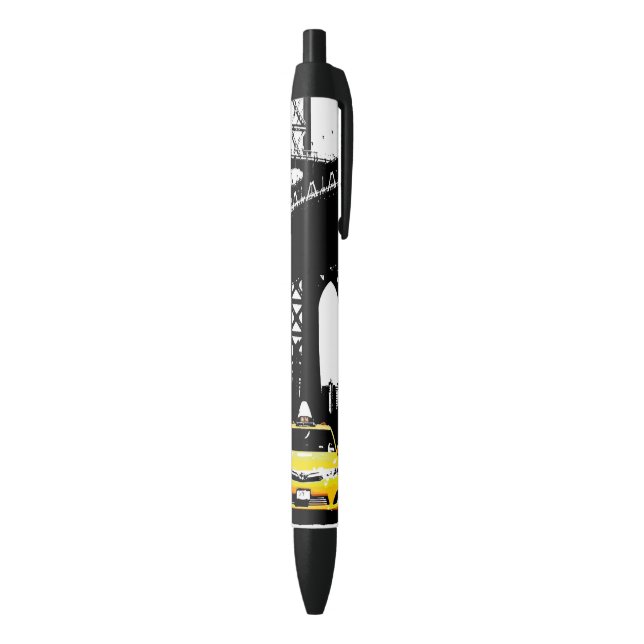New York City Yellow Taxi Brooklyn Bridge Nyc Pen (Bottom (Vertical))