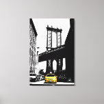 New York City Yellow Taxi Nyc Brooklyn Bridge Canvas Print<br><div class="desc">New York City Yellow Taxi Nyc Brooklyn Bridge Pop Art Canvas Art Print.</div>