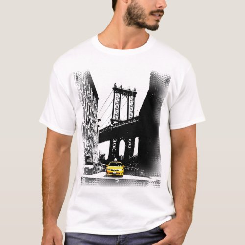 New York City Yellow Taxi Nyc Modern Pop Art T_Shirt