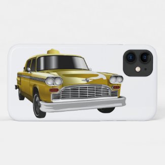 New York City Yellow Vintage Cab iPhone 11 Case