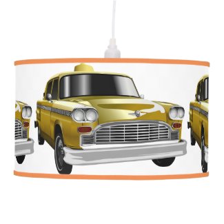 New York City Yellow Vintage Cab Ceiling Lamp