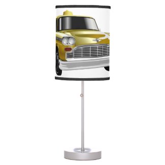New York City Yellow Vintage Cab Table Lamp