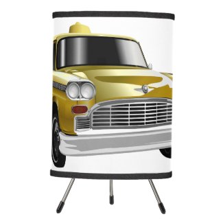New York City Yellow Vintage Cab Tripod Lamp
