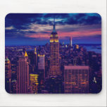 New York Cityscape at Night Mouse Pad<br><div class="desc">Mystical Romantic New York Cityscape at Night design. Perfect for home,  office,  decoration or present.</div>