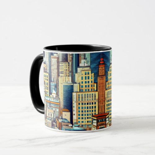 New York Cityscape Illustration  Mug