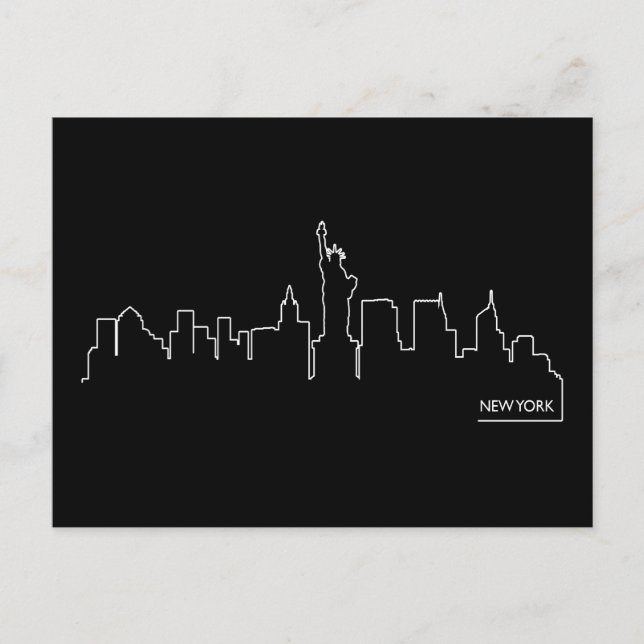 New York cityscape Postcard (Front)