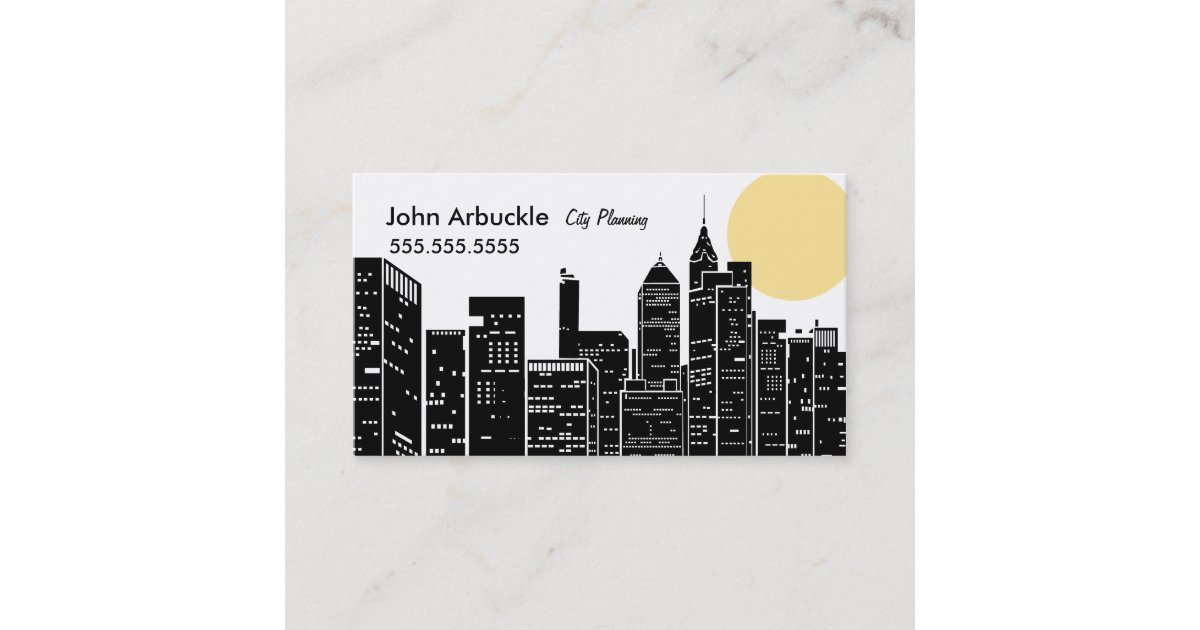 Picture of New York Cityscape Skyline Business Card | Zazzle