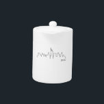 New York cityscape Teapot<br><div class="desc">This is a stylized design of the New York cityscape, featuring the skyline and the iconic buildings of this great city with just one simple line. Excellent gift for New York lovers.</div>