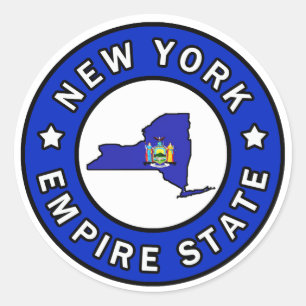 New York Classic Round Sticker