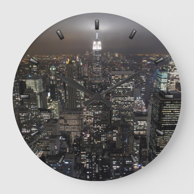 New York  Clock Gifts Decor NY Wall Clock (Front)
