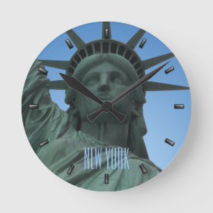New York Clock Statue of Liberty Wall Clock