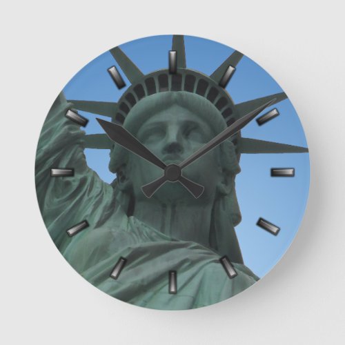 New York  Clock Statue of Liberty Wall Clock