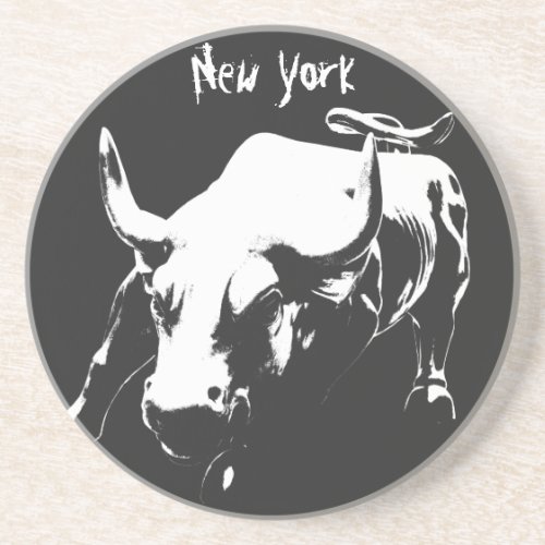 New York Coaster NY Landmark Bull Souvenir Coaster