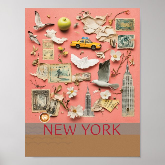New York Collage Poster  (Front)