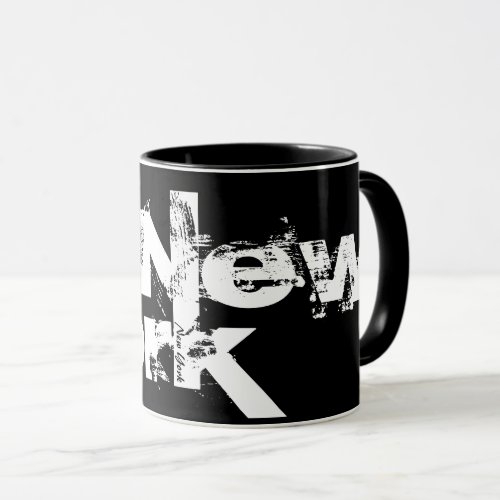 New York _ Cool Black And White Style Mug