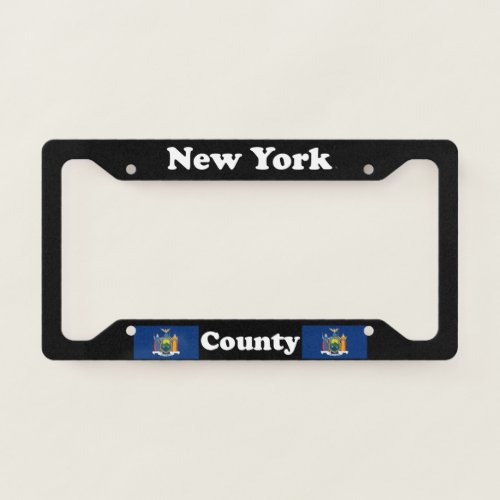 New York County New York LPF License Plate Frame